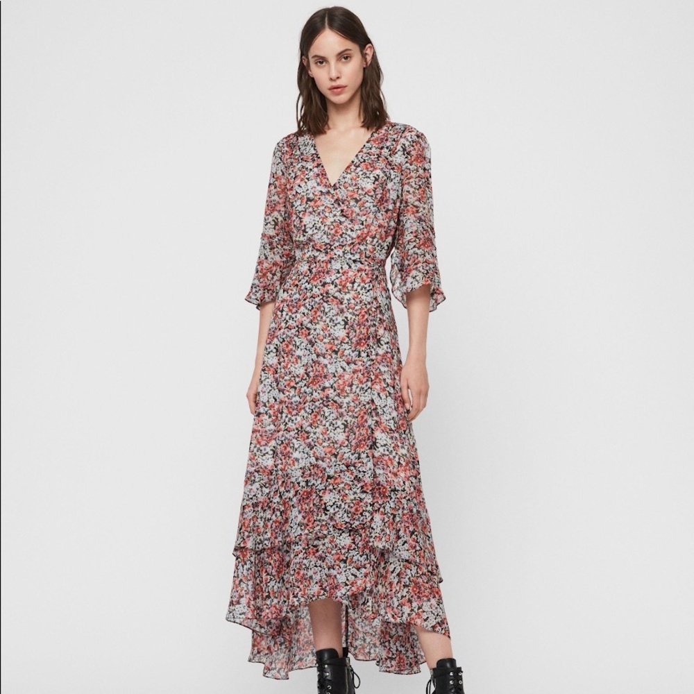 AllSaints Floral Dress (Delana Wilde Dress)